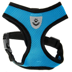 Soft Dog Pet Harness Breathable Comfortable Many Colors Puppy S M Black Red Blue