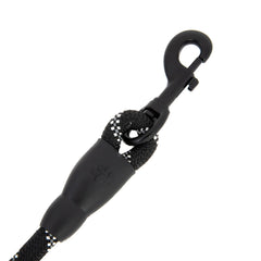 5FT Service Dog Rope Leash Lead Train Padded Handle Reflective Nylon M L Black