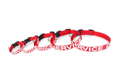 ALL ACCESS K-9 Service Dog Collar Canine Adjustable Red Reflective Buckle XS-XL
