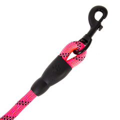 5FT Service Dog Rope Leash Lead Train Padded Handle Reflective Nylon M L Black