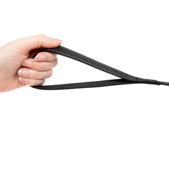 Black Dog Leash Long Obedience Recall Foot Feet Training Lead 4FT 48 INCH BASIC